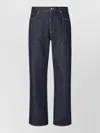 Fendi Straight Leg Denim Trousers With Five Pockets In Blue