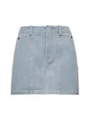 Fendi Women Light Blue Denim Miniskirt