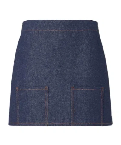 Fendi Denim Mini Skirt In Blue