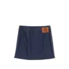 Fendi Mini Skirt With Application In Blue