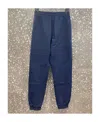 Fendi Denim Monogram Stripe Detailed Joggers In Blue