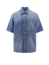 Fendi Short-sleeved Denim Shirt