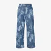 Fendi Floral Printed Straight-leg Long Jeans