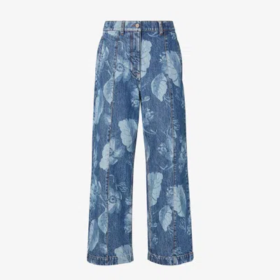 Fendi Blue Denim Pants