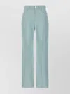 Fendi Women Logo Embroidery Denim Pants