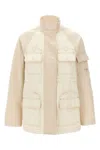 Fendi Two-tone Cotton Denim Parka