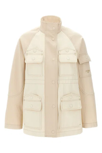 FENDI FENDI DENIM PARKA