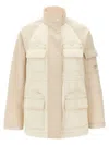 Fendi Two-tone Cotton Denim Parka