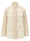 Fendi Two-tone Cotton Denim Parka