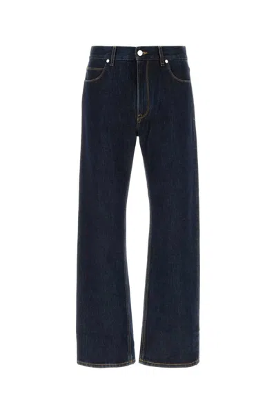 Fendi Denim Regular Blu Washed In Blue
