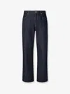 Fendi Straight Leg Denim Trousers With Five Pockets In Blue