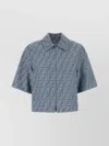 Fendi Denim Shirt Embroidered Pattern