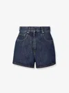 Fendi Women Ff Denim Shorts In Blue