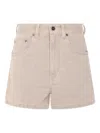 Fendi Denim Shorts In Neutral