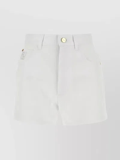 FENDI DENIM SHORTS WITH POCKETS AND LOOPS