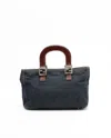 Fendi Denim Tote Bag In Blue