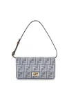 Fendi Women Denim Wallet In Neutral
