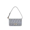 Fendi Women Denim Wallet In Neutral