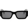Fendi ' Diagonal 51mm Rectangular Sunglasses In Black