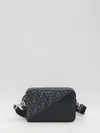 Fendi Men's Diagonal Messenger Bag In Blue