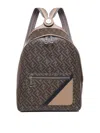 Fendi Chiodo Diagonal Ff-print Backpack In Beige