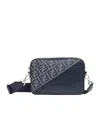 Fendi Men's Diagonal Messenger Bag In Black