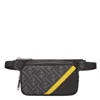 Fendi Diagonal Ff Logo Compact Belt Bag In Black