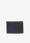 Fendi Diagonal Ff Monogram Flat Pouch Bag