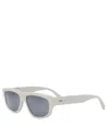 Fendi Diagonal Geometric Sunglasses, 56mm In Neutral