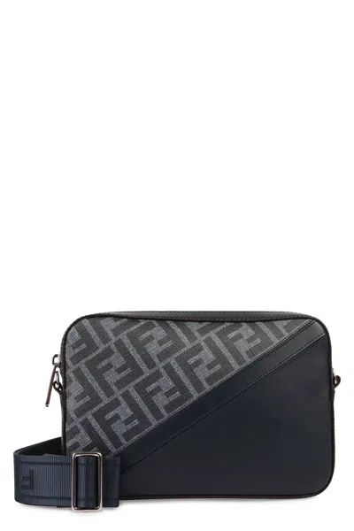 Fendi Diagonal Camera Case In Blue