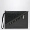 Fendi Diagonal Pouch In Grey Ff Canvas Men