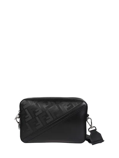 Fendi Diagonal Shoulder Bag In Black