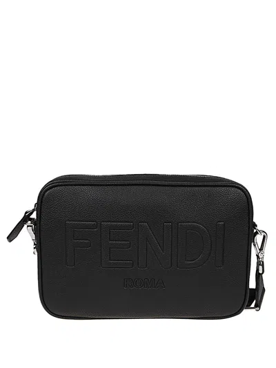 Fendi Diagonal Shoulder Bag In Black