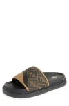 Fendi Sandals In Sand.ner.tabacc.nero