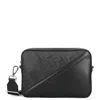 Fendi Diagonal Stripe Ff Motif Camera Crossbody Bag In Black