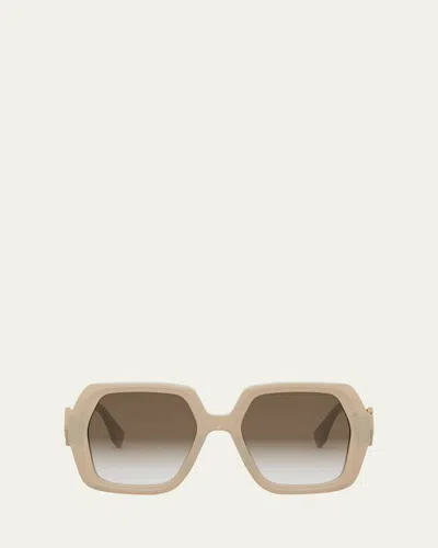 FENDI DIAMOND ACETATE SQUARE SUNGLASSES