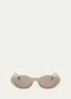 Fendi Fe40140u 57e Beige Ff Diamond Sunglasses In Sbeigbrng