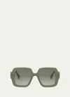 Fendi Fe40139i Ff Diamonds 93p Verde Chiaro Sunglasses In Rdhavsmkg