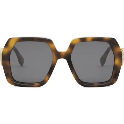 Fendi ' Diamonds 51mm Square Sunglasses In Multi