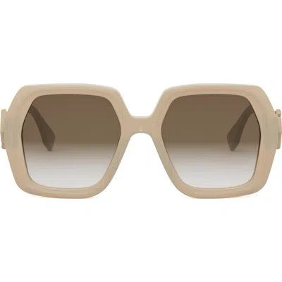 FENDI 'FENDI DIAMONDS 51MM SQUARE SUNGLASSES
