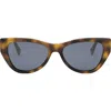 Fendi ' Diamonds 54mm Cat Eye Sunglasses In Brown