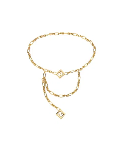 Fendi Diamonds Chain Waist Chain In Nude