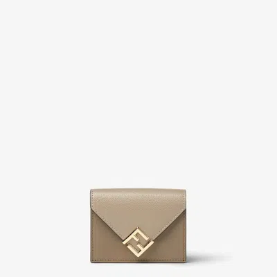 Fendi "diamonds" Tri-folds Wallet In Neutral