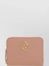 Fendi Ff Diamonds Zip Around Medium Wallet Accessories In Pink