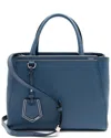 Fendi Dnu  Blue Leather Petite 2jours Tote (authentic Pre-loved) In Blue