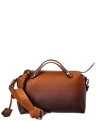Fendi Dnu  By The Way Soft Medium Leather Shoulder Bag In Purple