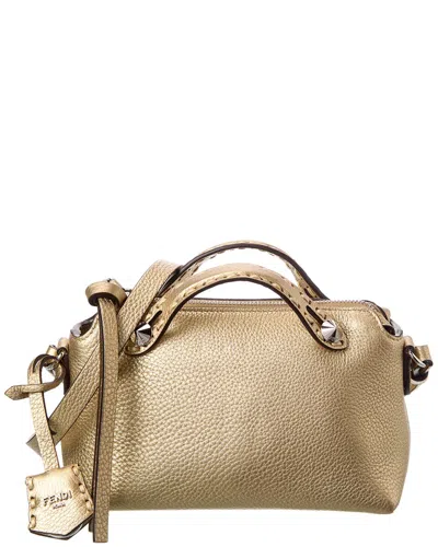 Fendi Dnu Inv  By The Way Selleria Mini Leather Satchel In Gold