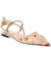 Fendi Dnu Inv  Colibri Lite Mesh & Leather Slingback Flat In Multi
