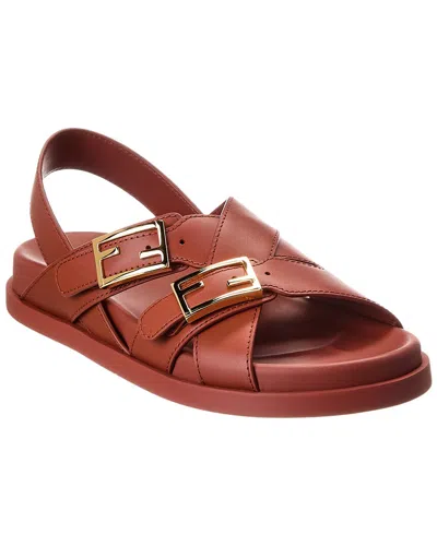 FENDI FENDI FEEL LEATHER SANDAL