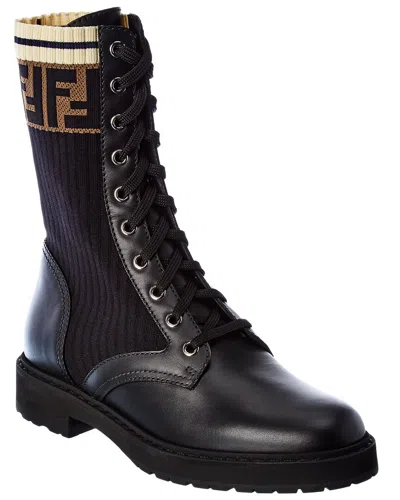 Fendi Dnu Inv  Ff Motif Leather Boot In Multi